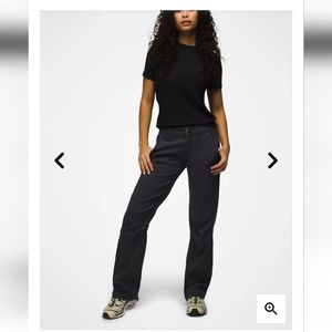 NWT PRANA Halle Hiking Pant Zion Stretch Fabric Coal Gray 0 Tall